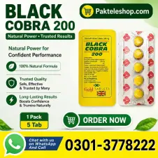 Black Cobra Tablets For Men 200mg in Pakistan